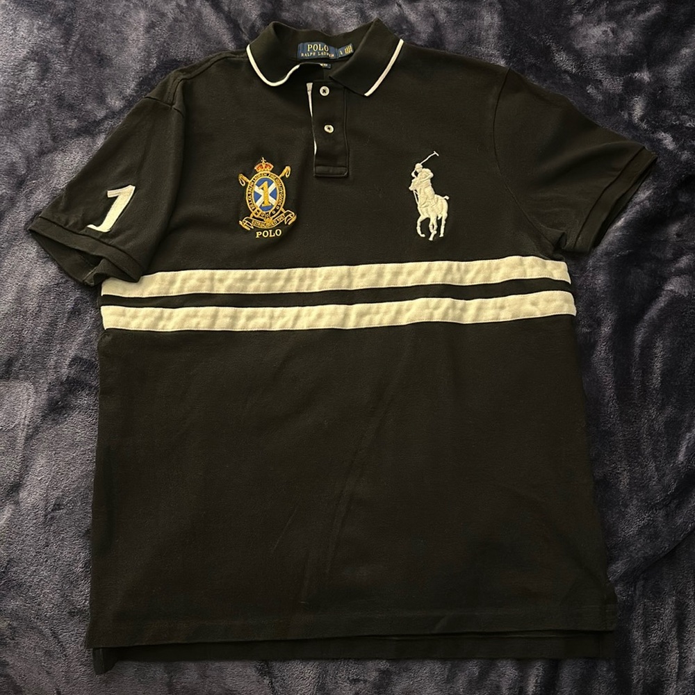 Polo by Ralph Lauren Men’s custom slim fit rugby polo RARE